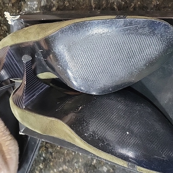 Luichiny Suede Green And Black Women's Shoes Size 9 - Picture 4 of 4